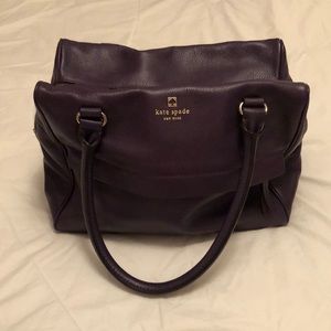 Kate Spade purple leather handbag